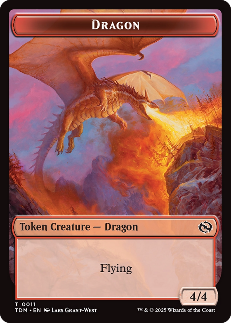 Reliquary Dragon // Dragon (0011) Double-Sided Token [Tarkir: Dragonstorm Tokens]