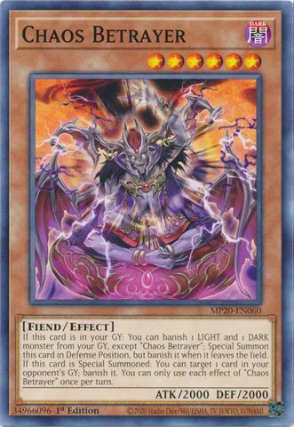 Chaos Betrayer [MP20-EN060] Common ESPAÑOL