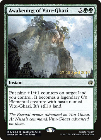 Awakening of Vitu-Ghazi [War of the Spark Prerelease Promos] ESPAÑOL