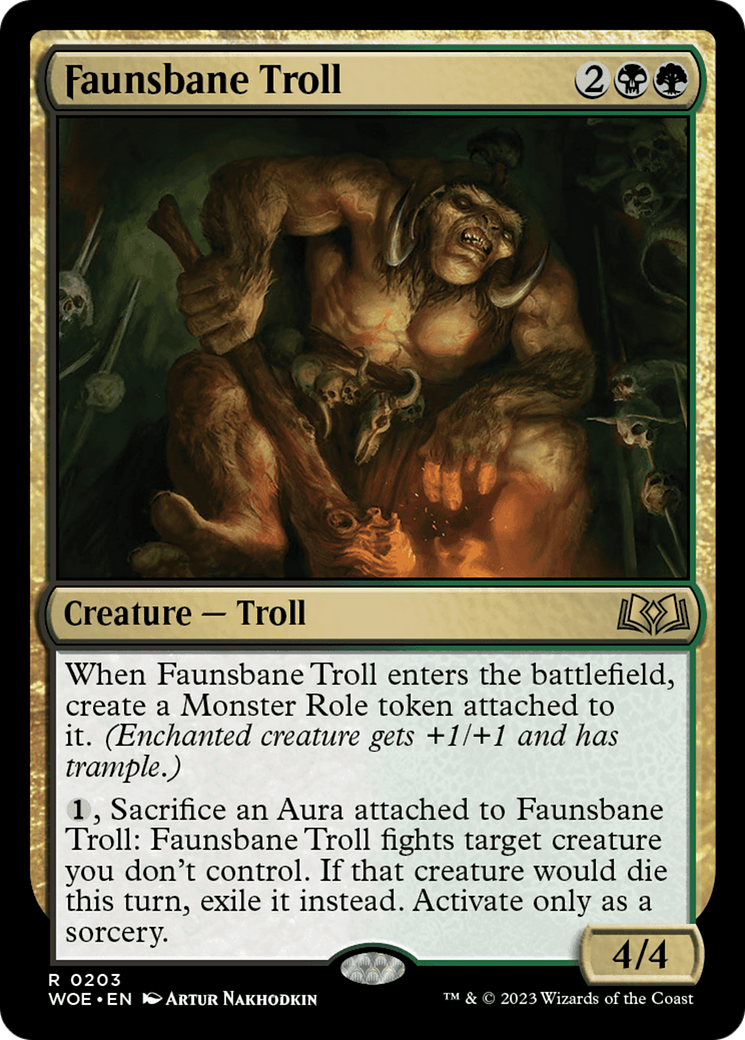 Faunsbane Troll [Wilds of Eldraine] Español