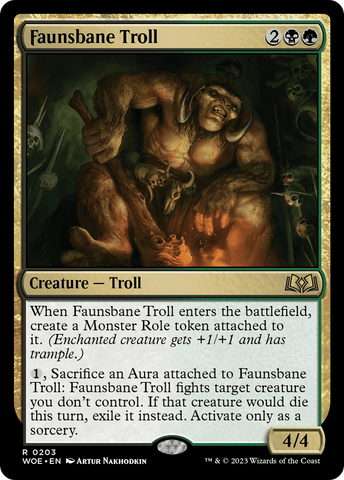 Faunsbane Troll [Wilds of Eldraine] Español