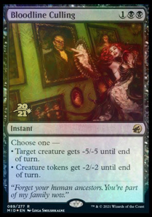 Bloodline Culling [Innistrad: Midnight Hunt Prerelease Promos] ESPAÑOL