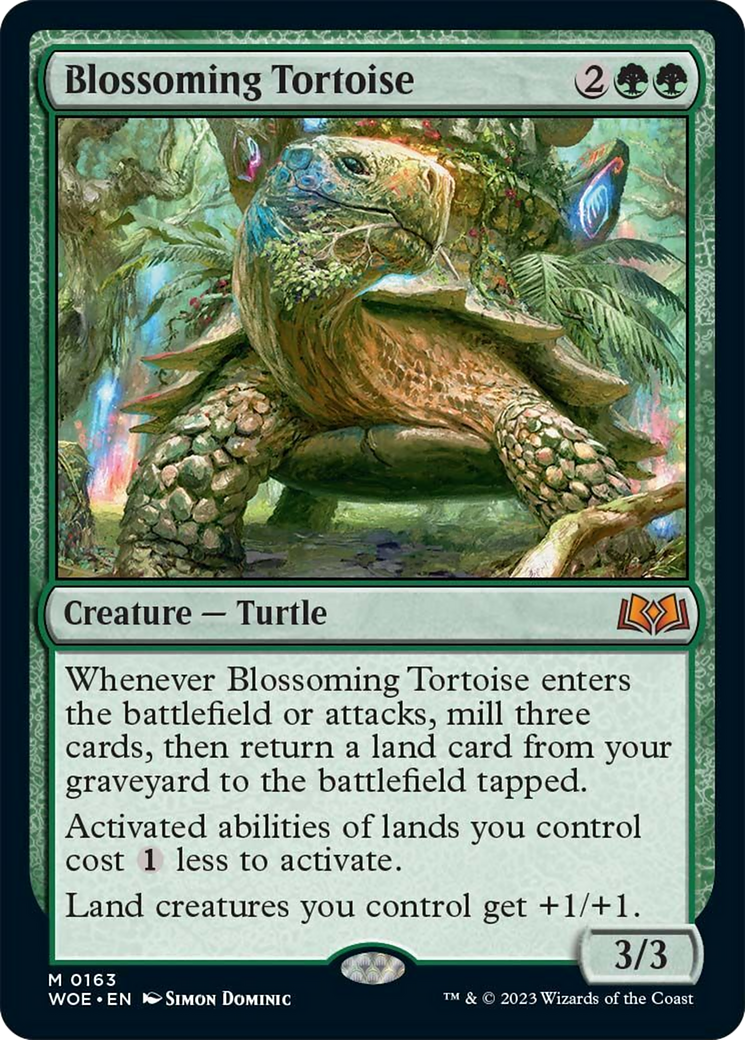 Blossoming Tortoise [Wilds of Eldraine] Español