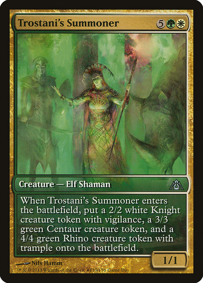 Trostani's Summoner (Game Day) [Dragon's Maze Promos] ESPAÑOL