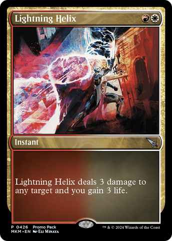 Lightning Helix (Promo Pack) [Murders at Karlov Manor Promos] ESPAÑOL