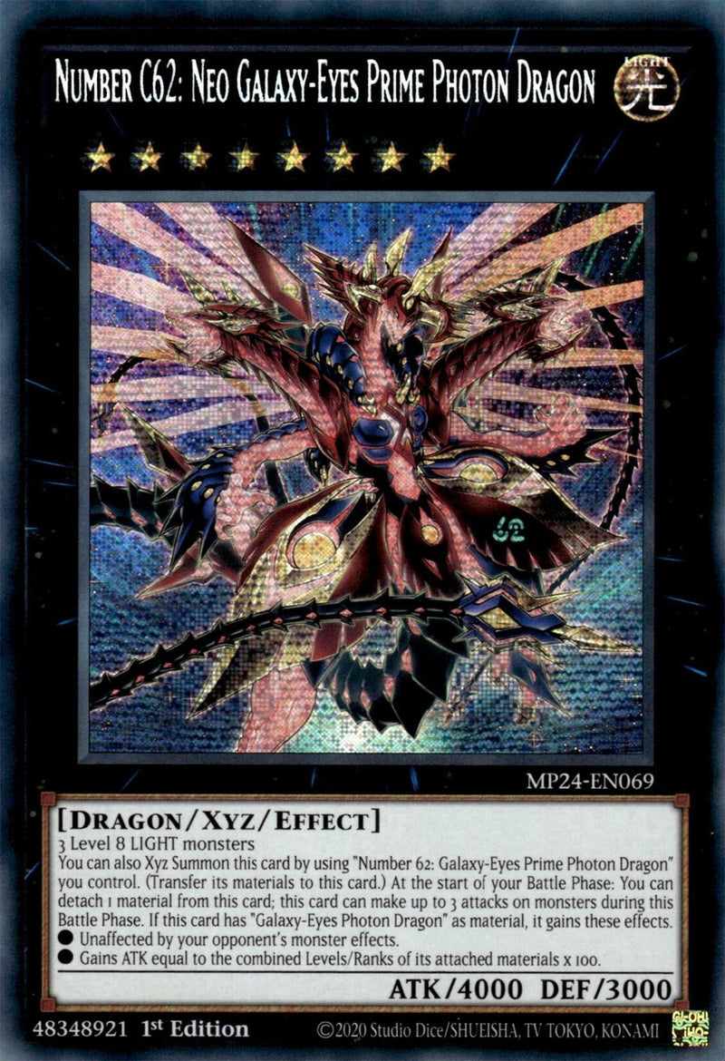 特撮 Dragon protein Number C62: Neo Galaxy-Eyes Prime Photon Dragon [MP24-EN069] Prismatic