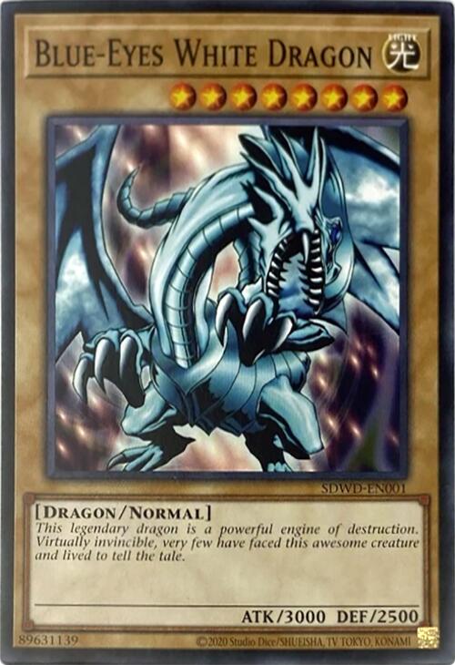 Blue-Eyes White Dragon (Unlimited Misprint) [SDWD-EN001] Common