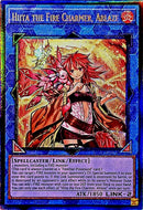 Hiita the Fire Charmer, Ablaze [RA04-EN074] Prismatic Ultimate Rare