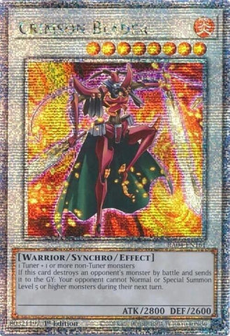 Crimson Blader [RA04-EN161] Quarter Century Secret Rare
