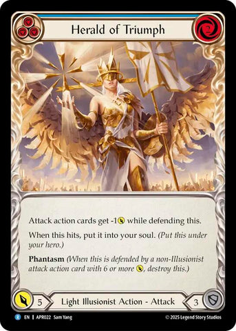 Herald of Triumph (Blue) [APR022] (Armory Deck: Legends Prism)