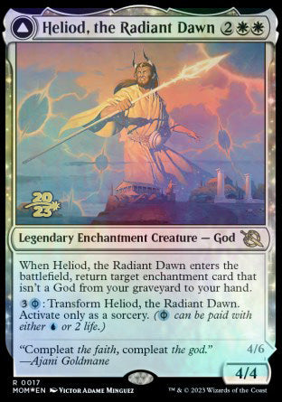 Heliod, the Radiant Dawn // Heliod, the Warped Eclipse [March of the Machine Prerelease Promos] ESPAÑOL