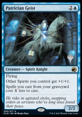 Patrician Geist (Promo Pack) [Innistrad: Midnight Hunt Promos] ESPAÑOL