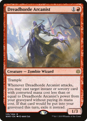 Dreadhorde Arcanist (Promo Pack) [War of the Spark Promos] ESPAÑOL