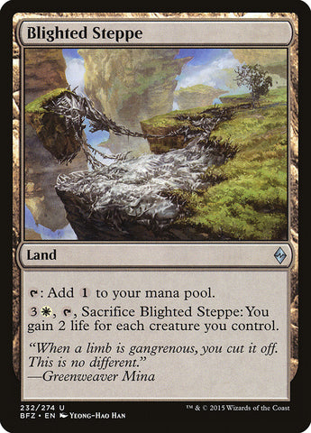 Blighted Steppe [Battle for Zendikar] ESPAÑOL