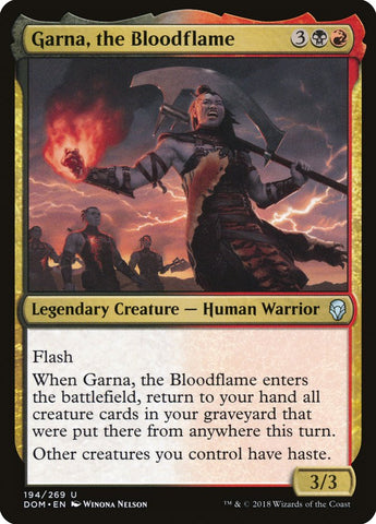 Garna, the Bloodflame [Dominaria] ESPAÑOL