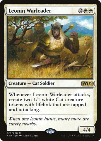 Leonin Warleader [Core Set 2019] ESPAÑOL