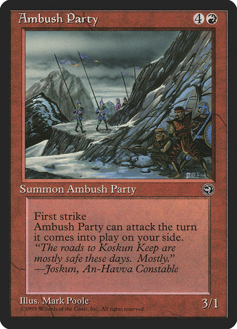 Ambush Party (Joskun Flavor Text) [Homelands] FRANCES