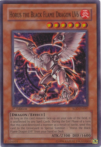 Horus the Black Flame Dragon LV6 [SOD-EN007] Super Rare ESPAÑOL