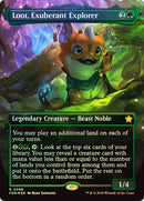 Loot, Exuberant Explorer (Borderless) (Mana Foil) [Foundations]