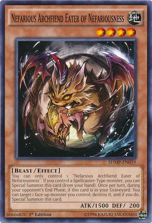 Nefarious Archfiend Eater of Nefariousness [SDMP-EN019] Common ESPAÑOL