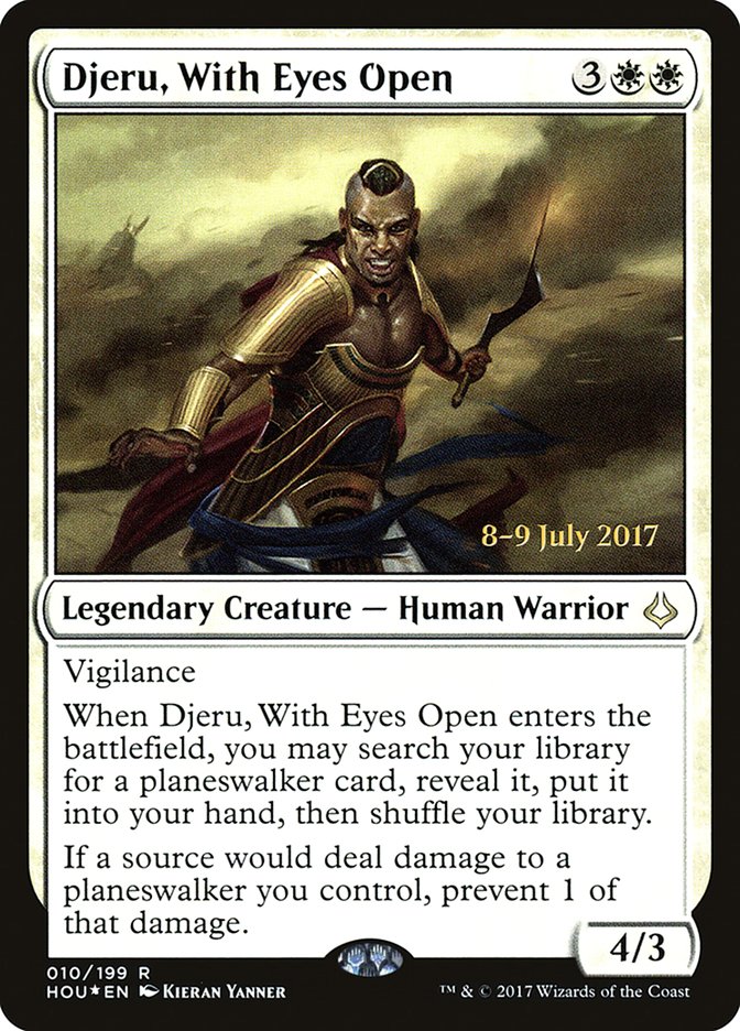 Djeru, With Eyes Open [Hour of Devastation Prerelease Promos] ESPAÑOL