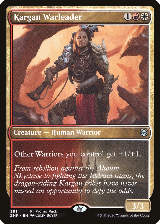 Kargan Warleader (Promo Pack) [Zendikar Rising Promos] ESPAÑOL
