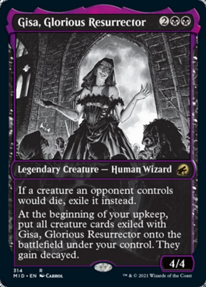 Gisa, Glorious Resurrector (Showcase Eternal Night) [Innistrad: Midnight Hunt] ESPAÑOL