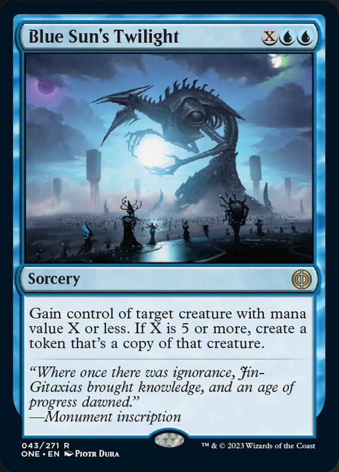 Blue Sun's Twilight [Phyrexia: All Will Be One] ESPAÑOL