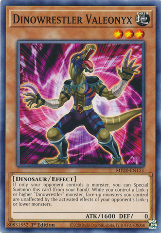 Dinowrestler Valeonyx [MP20-EN151] Common ESPAÑOL