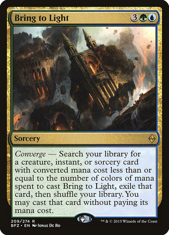 Bring to Light [Battle for Zendikar] ESPAÑOL