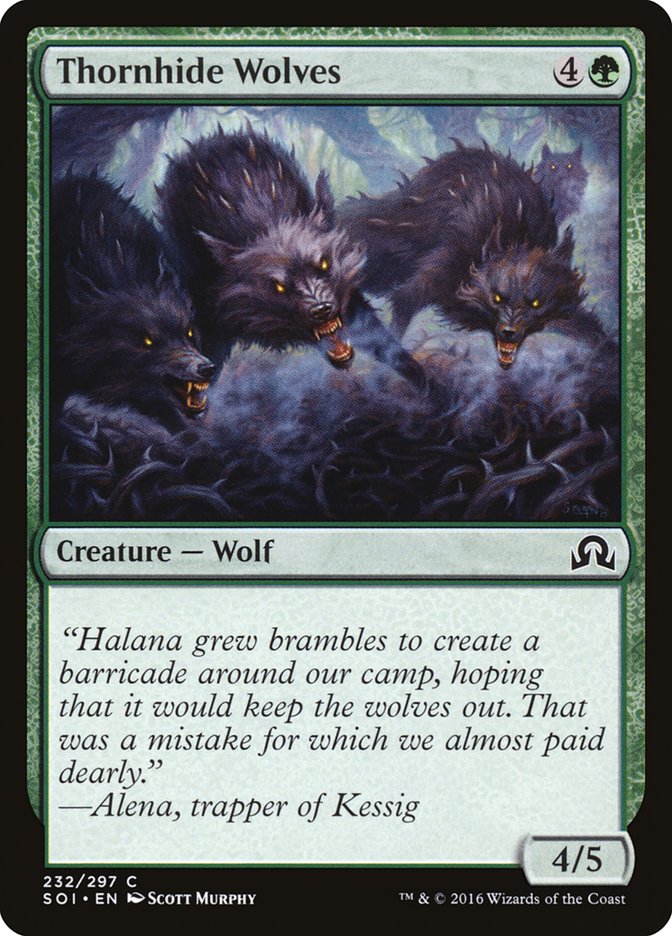 Thornhide Wolves [Shadows over Innistrad] ESPAÑOL