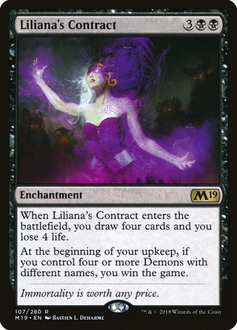Liliana's Contract [Core Set 2019] ESPAÑOL