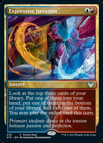 Expressive Iteration (Promo Pack) [Strixhaven: School of Mages Promos] ESPAÑOL