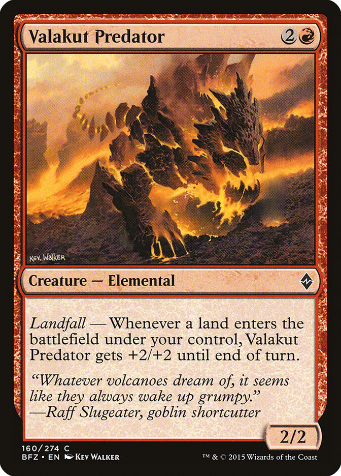 Valakut Predator [Battle for Zendikar]  JAPONES