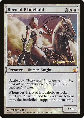 Hero of Bladehold [Mirrodin Besieged Prerelease Promos] ESPAÑOL