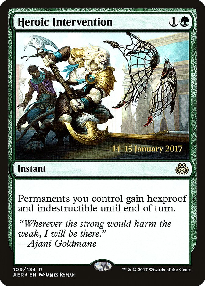 Heroic Intervention [Aether Revolt Prerelease Promos] Español
