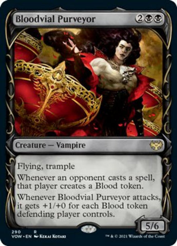 Bloodvial Purveyor (Showcase Fang Frame) [Innistrad: Crimson Vow] ESPAÑOL