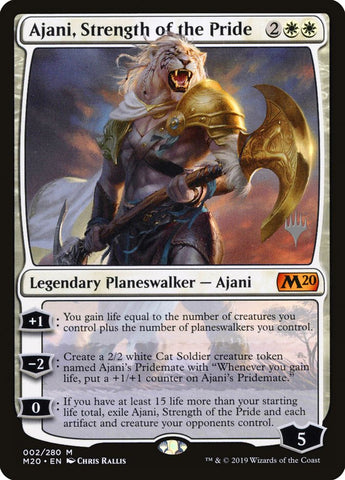 Ajani, Strength of the Pride (Promo Pack) [Core Set 2020 Promos] ESPAÑOL