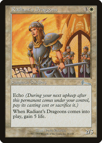 Radiant's Dragoons [Urza's Legacy]  JAPONES
