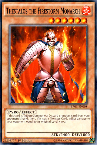 Thestalos the Firestorm Monarch [SR01-EN008] Common ESPAÑOL