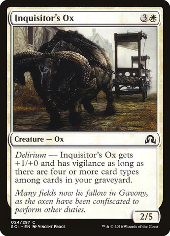 Inquisitor's Ox [Shadows over Innistrad] RUSO