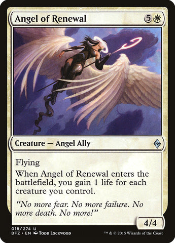 Angel of Renewal [Battle for Zendikar]   JAPONES
