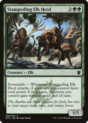 Stampeding Elk Herd [Dragons of Tarkir] JAPONES