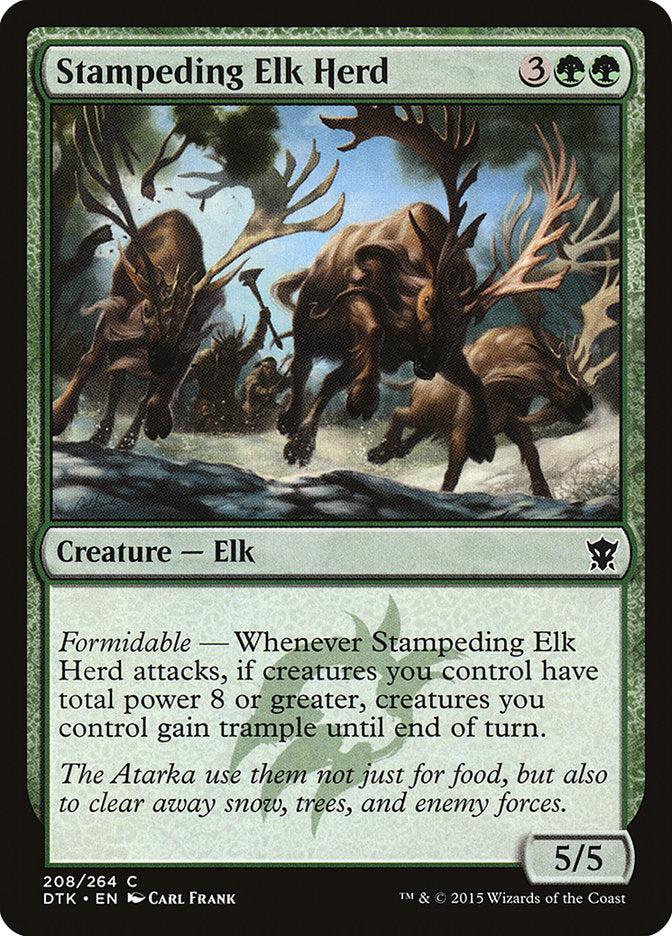 Stampeding Elk Herd [Dragons of Tarkir] RUSO