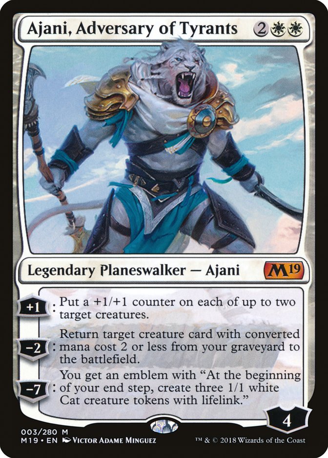 Ajani, Adversary of Tyrants [Core Set 2019] ESPAÑOL