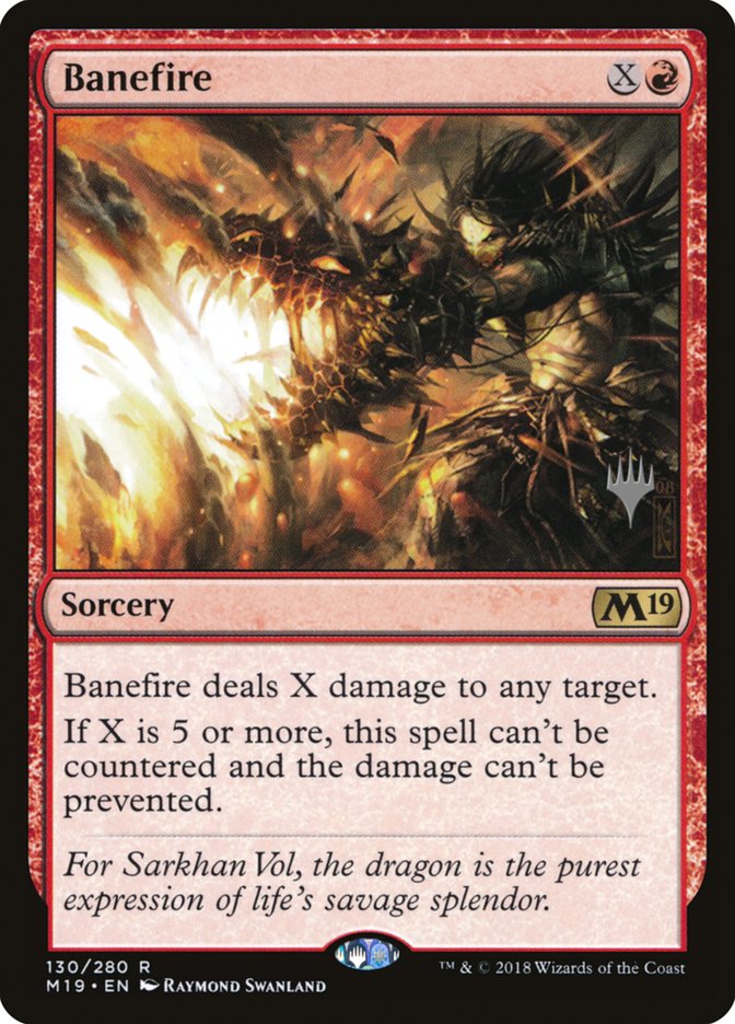 Banefire (Promo Pack) [Core Set 2019 Promos] Español