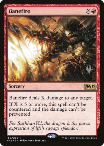 Banefire (Promo Pack) [Core Set 2019 Promos] Español