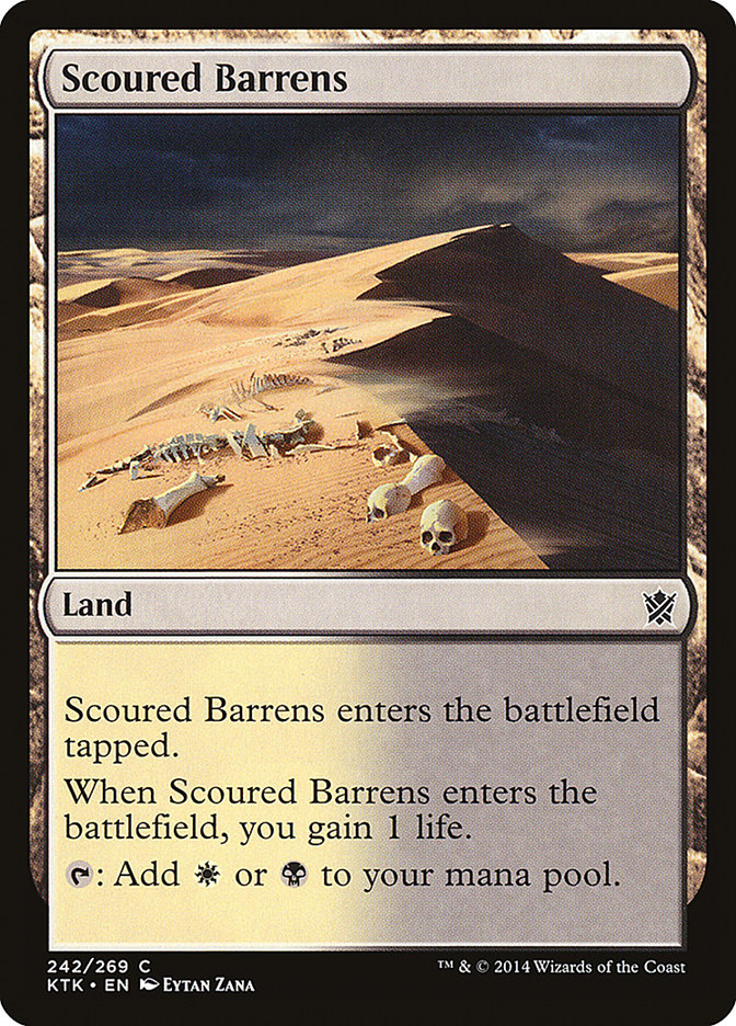 Scoured Barrens [Khans of Tarkir]  JAPONES