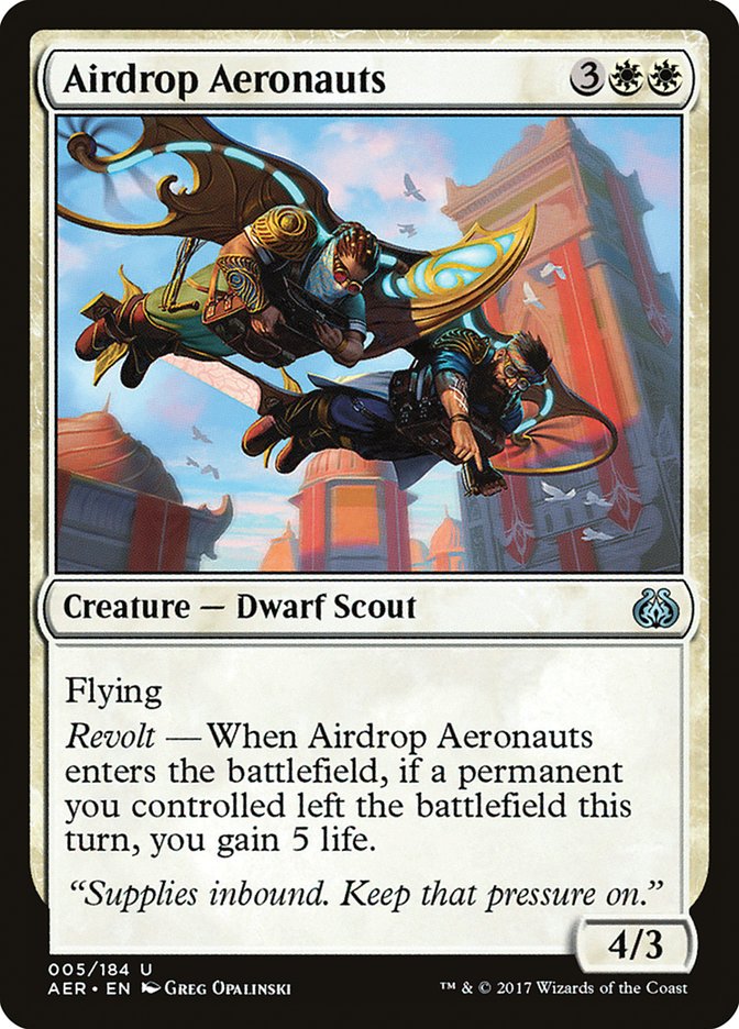 Airdrop Aeronauts [Aether Revolt] ESPAÑOL
