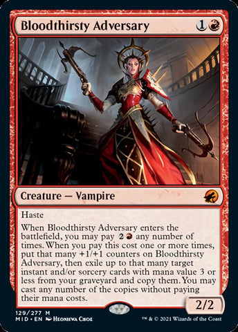 Bloodthirsty Adversary [Innistrad: Midnight Hunt] ESPAÑOL